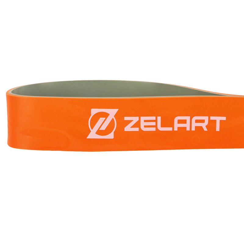 Гума петля для підтягувань та тренувань стрічка силова Zelart POWER LOOP FI-5439-5 400г помаранчевий