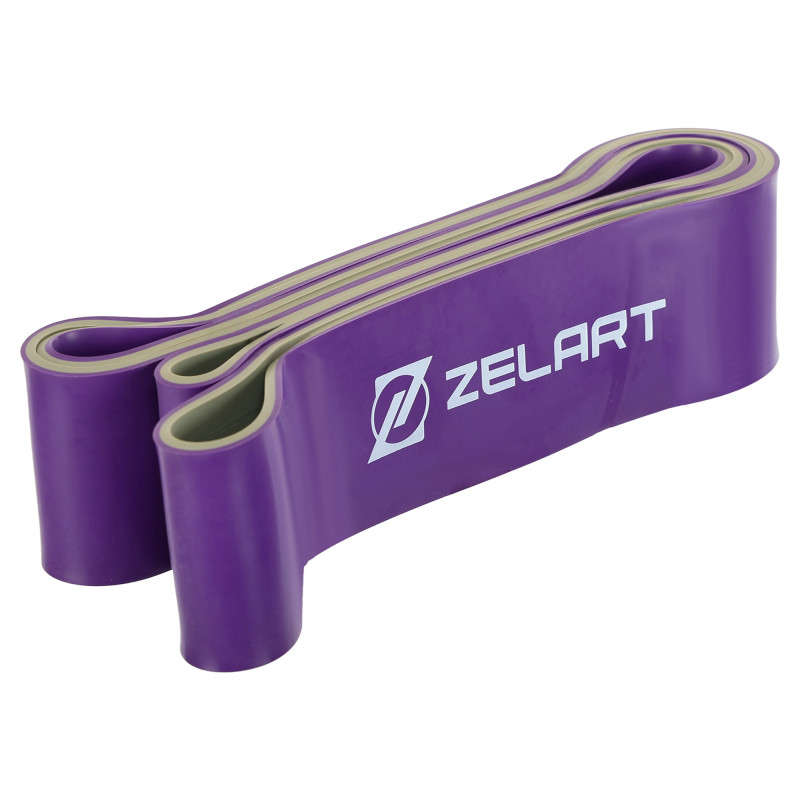 Гума петля для підтягувань та тренувань стрічка силова Zelart POWER LOOP FI-5439-6 581г фіолетовий