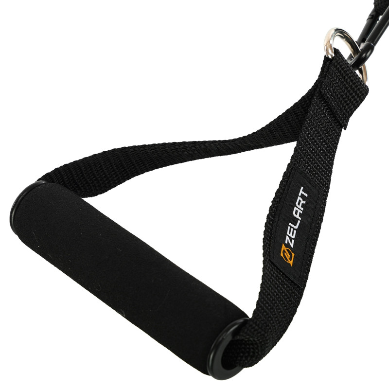 Еспандер багатофункціональний для фітнесу 5 жгутів Resistance Band Zelart FI-5449 в чохлі різнокольоровий