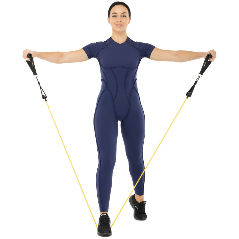 Еспандер багатофункціональний для фітнесу 5 жгутів Resistance Band Zelart FI-5449 в чохлі різнокольоровий
