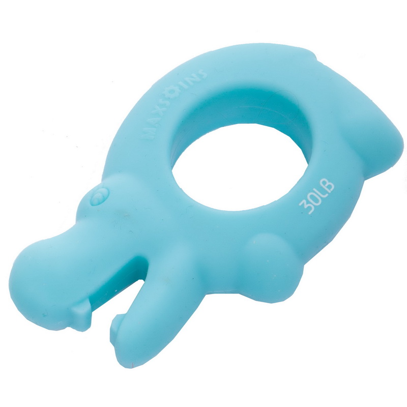Еспандер кистьовий кільце SP-Sport HIPPOPOTAMUS FI-5511-30LB навантаження 13,5 кг блакитний