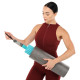 Йога ролер набір 3 в 1 (масажер + два ролери для йоги) 45см Zelart FI-5715 чорний-м'ятний