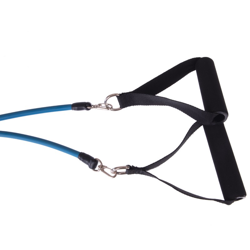 Еспандер багатофункціональний для фітнесу 5 джгутів Power Bands SP-Sport FI-5955 120см в чехле різнокольоровий