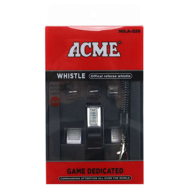 Свисток спортивний суддівський пластиковий зі шнурком FI-6190 A-526 WHISTLE кольори в асортименті