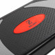 Степ-платформа для фітнесу та аеробіки 3 рівня висоти Zelart FI-6292 78x29x10+5+5см чорний-сірий