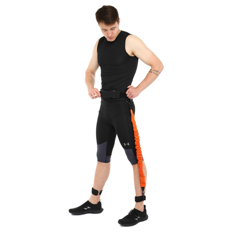 Тренувальна система для швидкісних і силових тренувань Cobra Pro VERTRCAL JUMP TRAINER FI-6554 чорний-помаранчевий
