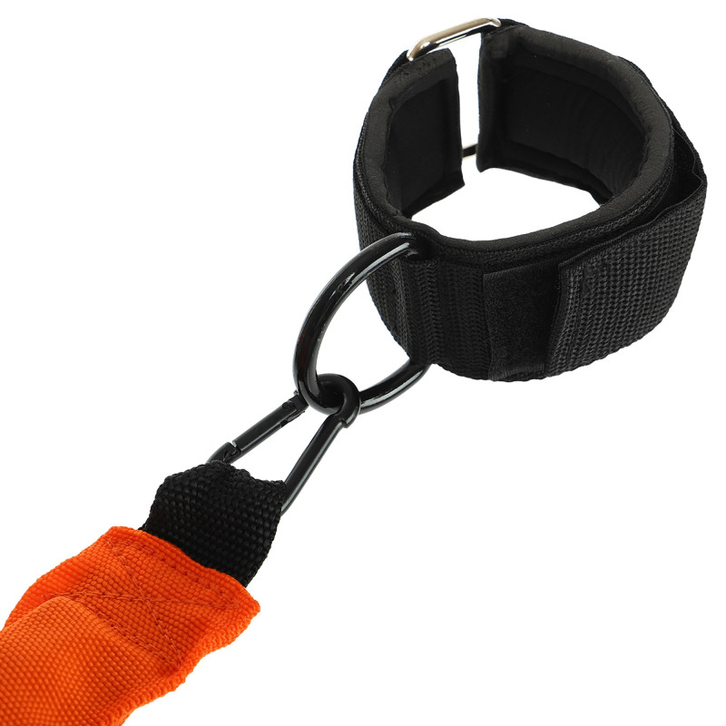Повідець-амортизатор для тренувань на швидкість і реакцію Zelart ANKLE STRAP FI-6555 чорний-помаранчевий