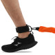 Повідець-амортизатор для тренувань на швидкість і реакцію Zelart ANKLE STRAP FI-6555 чорний-помаранчевий