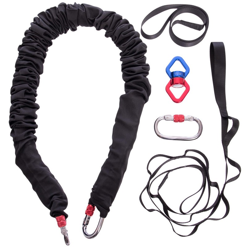 Тренажер для Банджі Фітнес BUNGEE SP-Sport FI-6900 чорний