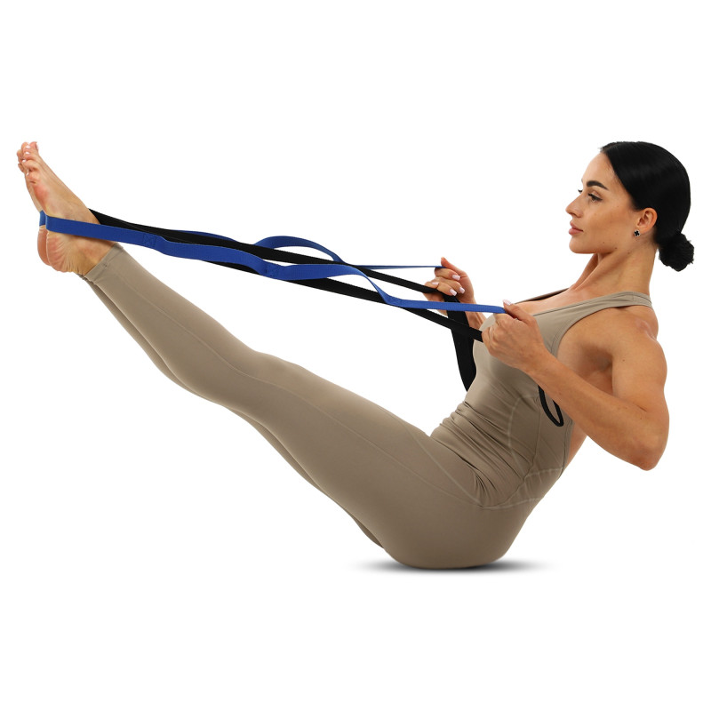 Стрічка стропа з петлями для розтяжки Stretch Strap Record FI-6906 11 петель кольори в асортименті