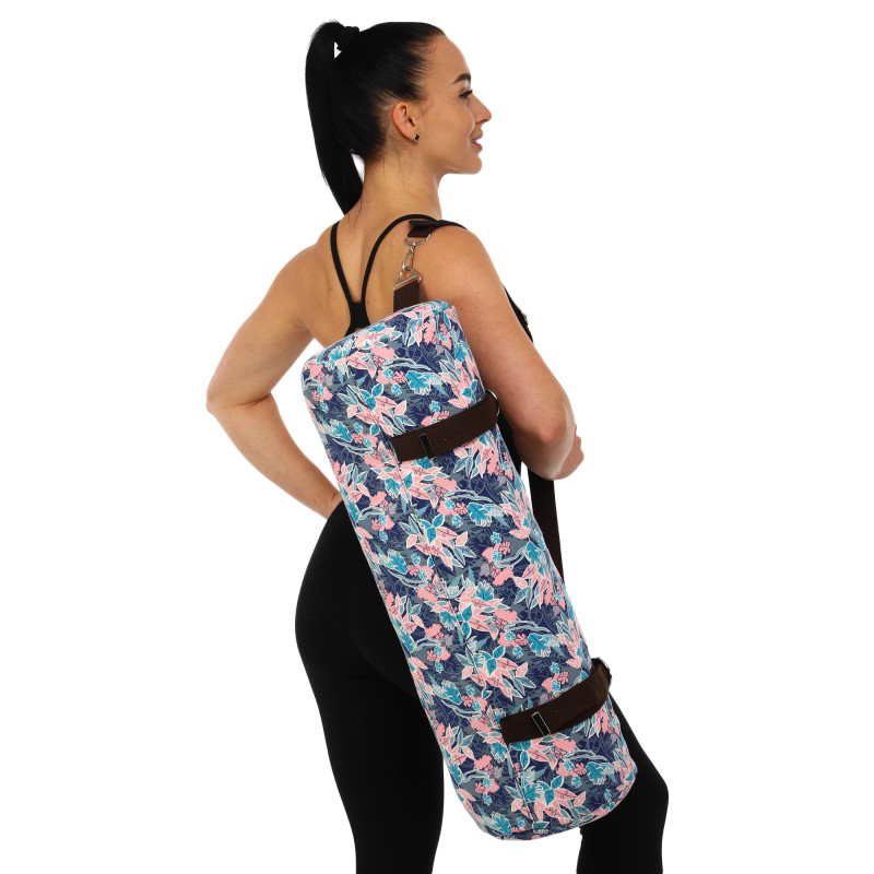 Сумка для йоги KINDFOLK Yoga bag SP-Sport FI-6969-5 рожевий-блакитний