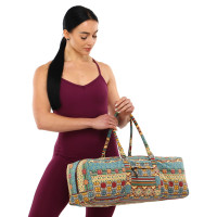 Сумка для йоги FODOKO Yoga bag SP-Sport FI-6970-3 бежевий-блакитний