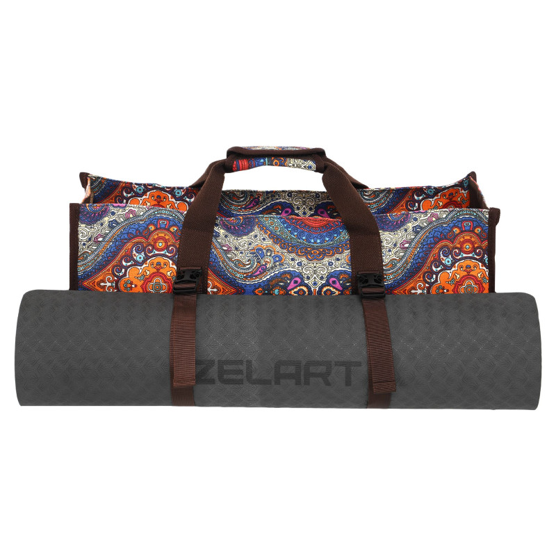 Сумка для йоги SP-Sport DoYourYoga Yoga bag FI-6971-1 сірий-помаранчевий