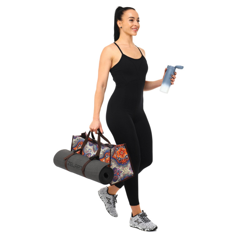 Сумка для йоги SP-Sport DoYourYoga Yoga bag FI-6971-1 сірий-помаранчевий