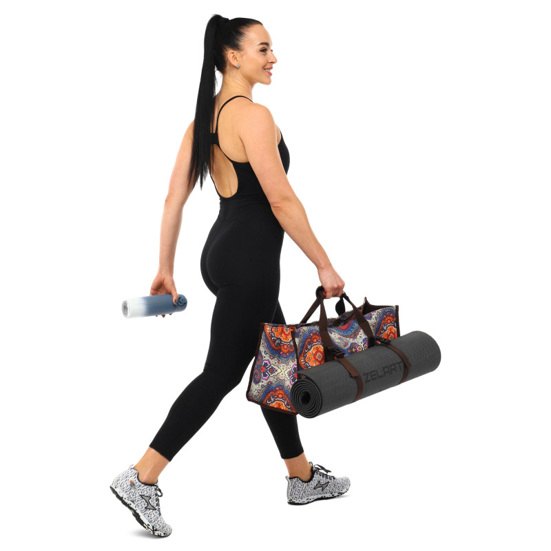 Сумка для йоги SP-Sport DoYourYoga Yoga bag FI-6971-1 сірий-помаранчевий