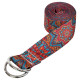 Ремінь для йоги з кільцями SP-Sport FI-6975-8 183x3,8см помаранчевий-блакитний