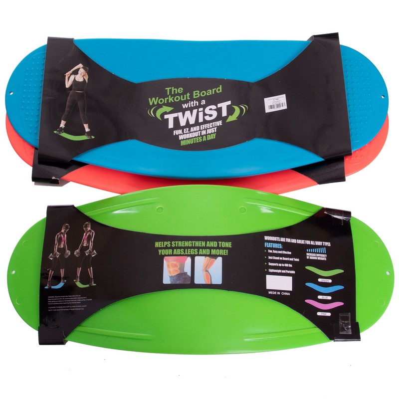 Дошка балансувальна WORKOUT BOARD TWIST Record FI-7067 60х25см кольори в асортименті