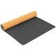 Килимок для йоги Пробковий каучуковий двошаровий Yoga mat Record FI-7156-1 183x61мx0.4cм з принтом Марш Слонів коричневий