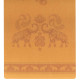 Килимок для йоги Пробковий каучуковий двошаровий Yoga mat Record FI-7156-1 183x61мx0.4cм з принтом Марш Слонів коричневий
