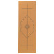 Килимок для йоги Пробковий каучуковий двошаровий Yoga mat Record FI-7156-10 183x61мx0.4cм коричневий