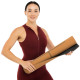 Килимок для йоги Пробковий каучуковий двошаровий Yoga mat Record FI-7156-10 183x61мx0.4cм коричневий