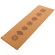 Килимок для йоги Пробковий каучуковий двошаровий Yoga mat Record FI-7156-2 183x61мx0.4cм з принтом Чакри коричневий