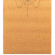 Килимок для йоги Пробковий каучуковий двошаровий Yoga mat Record FI-7156-6 183x61мx0.4cм з принтом Хамса коричневий