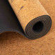 Килимок для йоги Пробковий каучуковий двошаровий Yoga mat Record FI-7156-6 183x61мx0.4cм з принтом Хамса коричневий