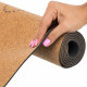 Килимок для йоги Пробковий каучуковий двошаровий Yoga mat Record FI-7156-6 183x61мx0.4cм з принтом Хамса коричневий