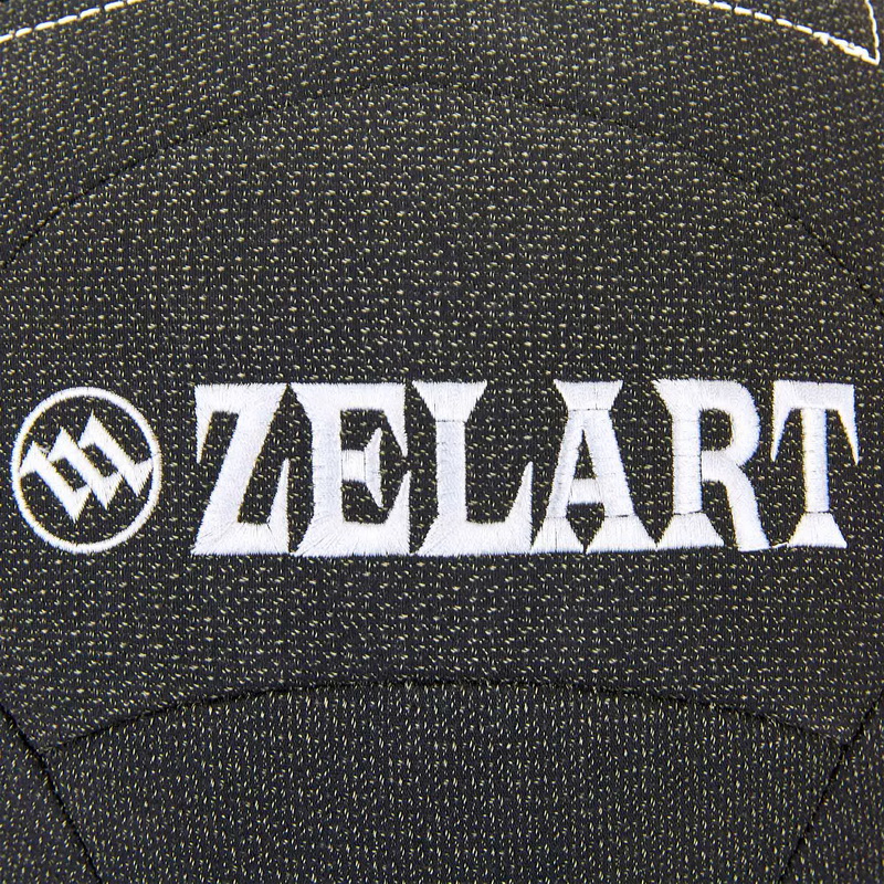 М'яч набивний медичний для кросфіту в кевларовій оболонці WALL BALL Zelart FI-7224-10 10кг чорний