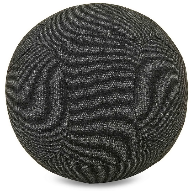 М'яч набивний медичний для кросфіту в кевларовій оболонці WALL BALL Zelart FI-7224-10 10кг чорний