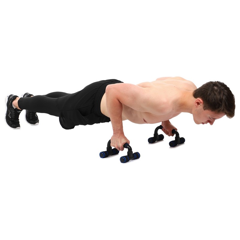 Упори для віджимань 2штуки CIMA FI-7427 PUSH-UP BAR 21x14x12см черный-синий