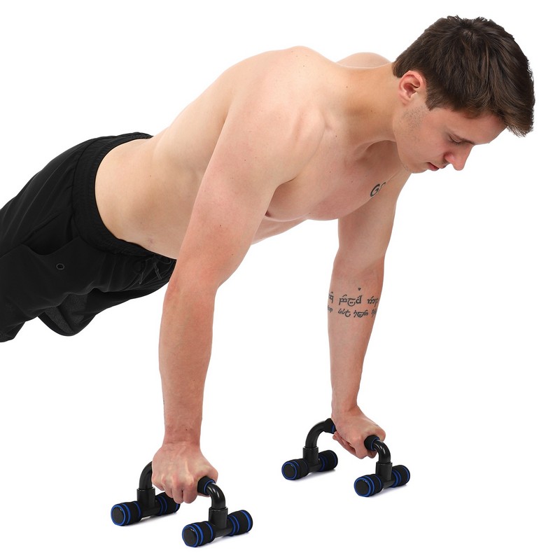 Упори для віджимань 2штуки CIMA FI-7427 PUSH-UP BAR 21x14x12см черный-синий