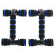 Упори для віджимань 2штуки CIMA FI-7427 PUSH-UP BAR 21x14x12см черный-синий