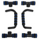 Упори для віджимань 2штуки CIMA FI-7427 PUSH-UP BAR 21x14x12см черный-синий