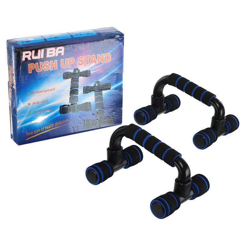 Упори для віджимань 2штуки CIMA FI-7427 PUSH-UP BAR 21x14x12см черный-синий