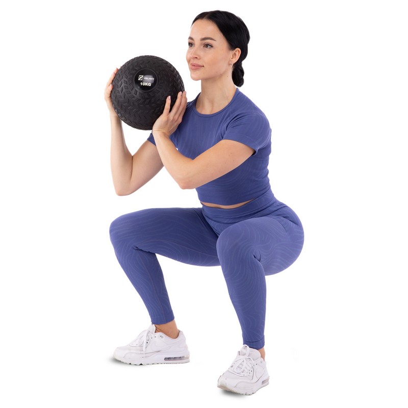 Слэмбол мяч набивной для кроссфита и фитнеса Slam Ball Zelart FI-7474-10 10кг чорний