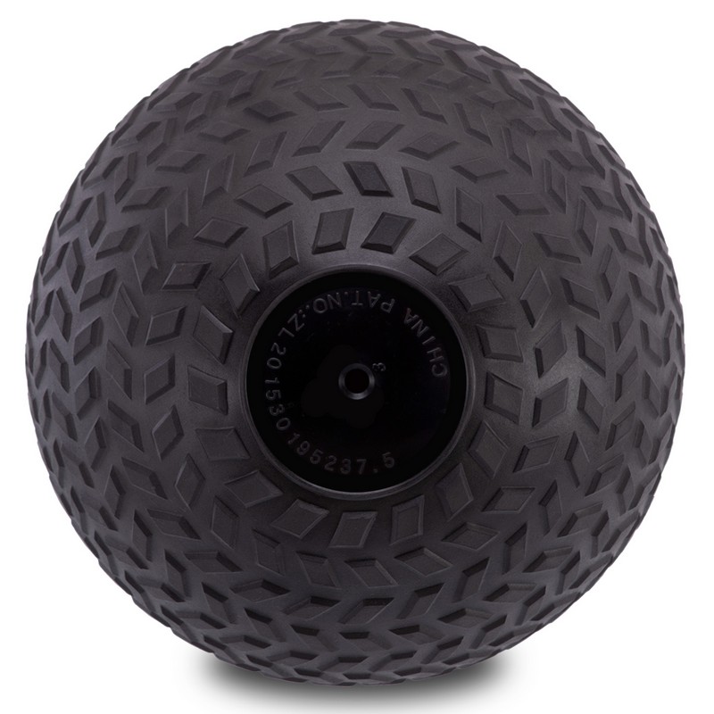 Слэмбол мяч набивной для кроссфита и фитнеса Slam Ball Zelart FI-7474-5 5кг чорний