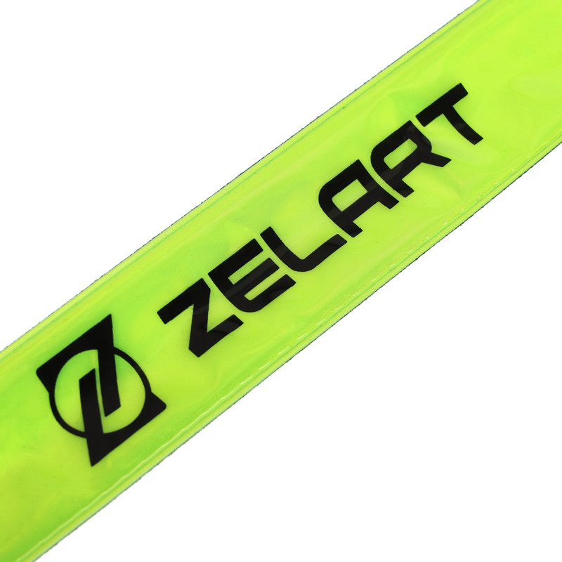 Слеп-браслет світловідбиваючий флікер Zelart FI-7852 30x3см салатовий