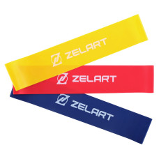 Набір резинок для вправ стрічки опору LOOP BANDS Zelart FI-8227 3шт кольори в асортименті