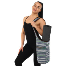Сумка для йоги через плечо KINDFOLK Yoga bag SP-Sport FI-8364-3 сірий-синій