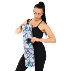 Сумка-чохол для йога килимка KINDFOLK Yoga bag SP-Sport FI-8365-2 рожевий-блакитний