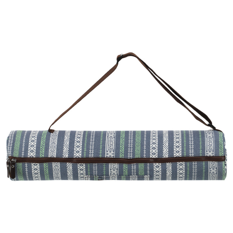 Сумка-чохол для йога килимка KINDFOLK Yoga bag SP-Sport FI-8365-3 сірий-синій