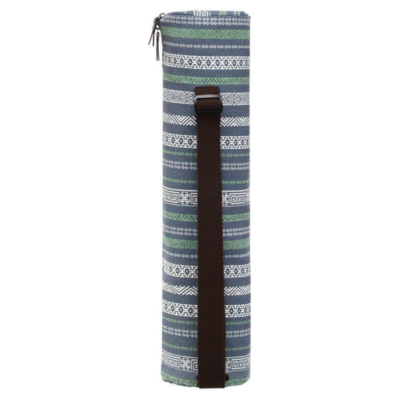 Сумка-чохол для йога килимка KINDFOLK Yoga bag SP-Sport FI-8365-3 сірий-синій