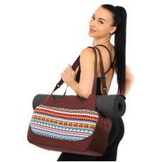 Сумка для йоги KINDFOLK Yoga bag SP-Sport FI-8366-1 помаранчевий-блакитний