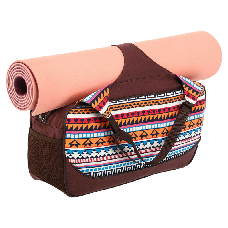 Сумка для йоги KINDFOLK Yoga bag SP-Sport FI-8366-1 помаранчевий-блакитний