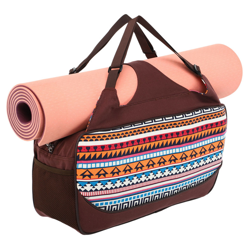 Сумка для йоги KINDFOLK Yoga bag SP-Sport FI-8366-1 помаранчевий-блакитний