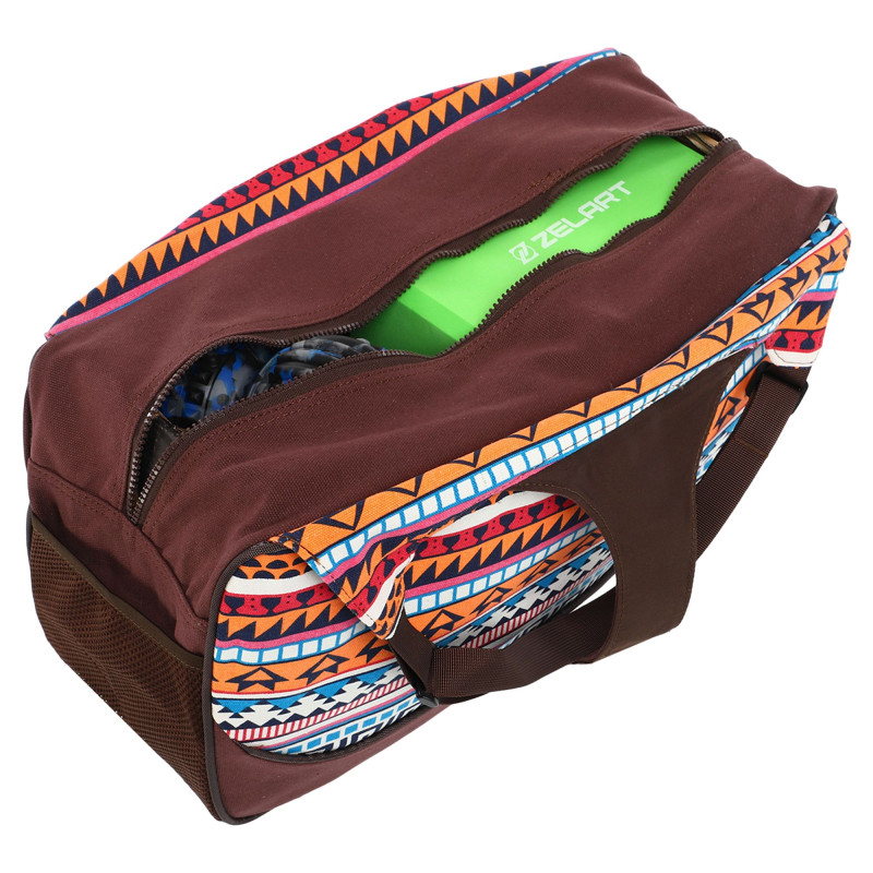 Сумка для йоги KINDFOLK Yoga bag SP-Sport FI-8366-1 помаранчевий-блакитний