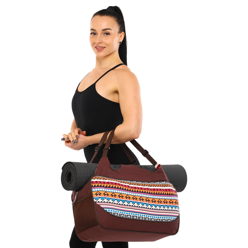 Сумка для йоги KINDFOLK Yoga bag SP-Sport FI-8366-1 помаранчевий-блакитний