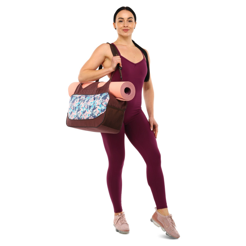 Сумка для йоги KINDFOLK Yoga bag SP-Sport FI-8366-2 рожевий-блакитний